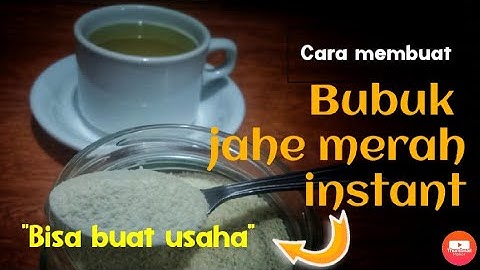 Cara mudah membuat bubuk jahe merah instant, auto bisa buat usaha