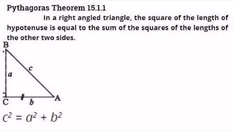 Pythagoras Theorem || Grade 9th || topic 15.1.1