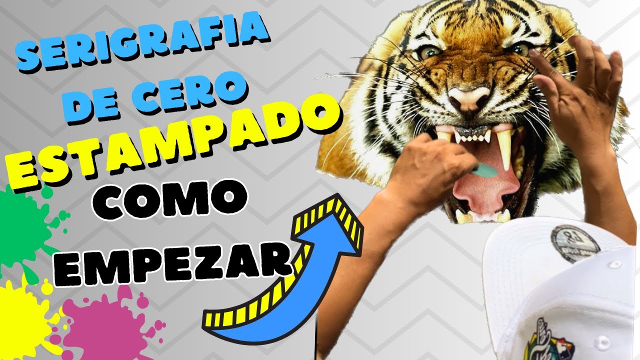 Mi primer diseño serigrafía básica casera aprende (estampados) - YouTube
