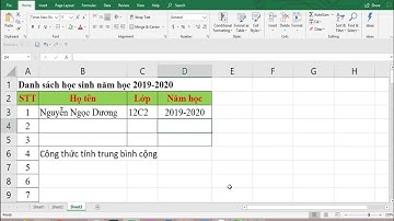 Khóa Học Excel - Hàm công thức tính trung bình cộng AVERAGE