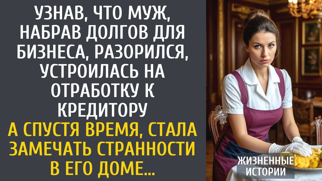 Узнав, что муж, набрав долгов для бизнеса, разорился, устроилась на отработку к кредитору…