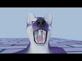 Purple Wolf Gulps Down a Mouse  (Vore Animation)