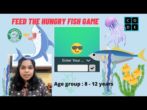 Free game coding for kids  Feed the hungry fish game in Sprite