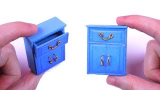 How to Make Doll Cabinets, Drawers, Dresser - DIY LPS Crafts, Doll Stuff & Miniature Dollhouse Things Things you will need: 