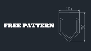 Simple Leather Bookmark Design | Free PDF & DXF Template