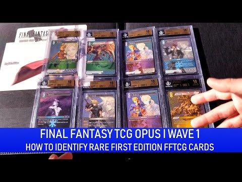 The Definitive Guide To Final Fantasy Tcg Wave 1 Cards Rare First Edition Set Youtube