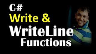 Part 18 C# Console Write & WriteLine Functions