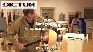 Bowl Gouges - Form, use and sharpening - with Nick Agar - DICTUM tutorial video