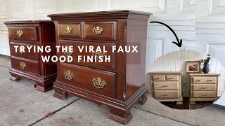 unbelievable furniture transformation | diy pottery barn finish