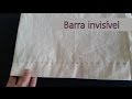 Como fazer barra invisível à máquina