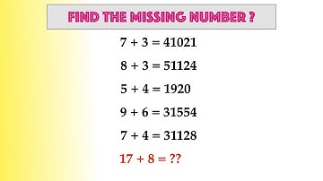Reasoning Missing Number Puzzle || Can You Solve This in 30 seconds