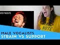 Voice Teacher Reacts to Strain VS Support | American/Western Male Vocalists