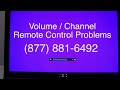 TV Remote Control Not Working Troubleshooting for Repair of Volume & Channel Remote Control Problems