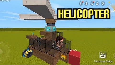 Mini World:Block Art | Helicopter build Tutorial
