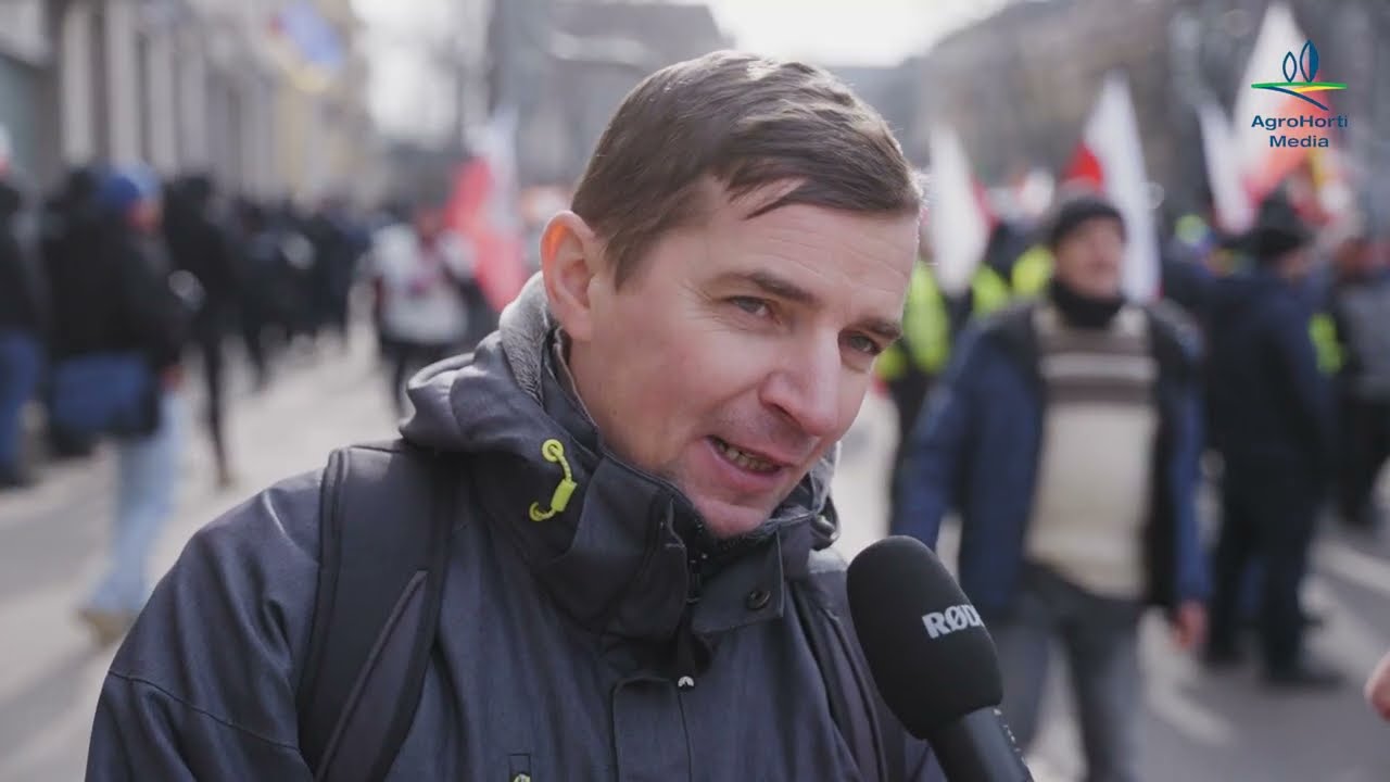 Rolnik na proteście o umowach handlowych: „Nadwyżki zbóż rosną, a ceny spadają”