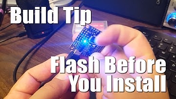 Quadcopter Build Tip: Flash Your Controller Before You Install It