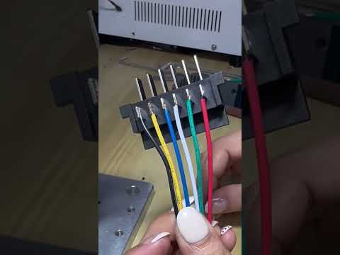 Rare Six Contact Terminal Welding Process Real Time Wire Harness Resistance Welding Video