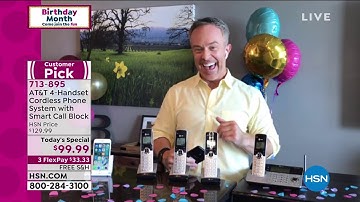 AT T 4Handset Cordless Phone System with Smart Call Block