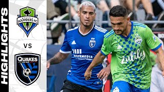 HIGHLIGHTS: Seattle Sounders FC vs. San Jose Earthquakes | October 09, 2022
