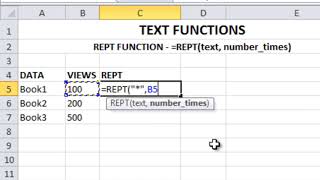 How to use REPT function in Excel | Excel Tips