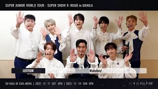 SUPER JUNIOR - #SS9inManila Greeting Video
