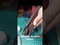 Burnishing the edge #leatherart #leathercraft #edgeburnishing #shorts  #shortvideo  #leatherknife