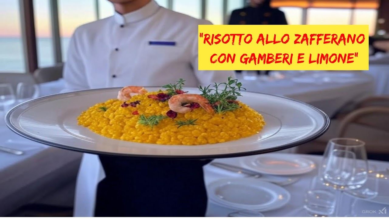 "Risotto allo Zafferano con Gamberi e Limone | Ricetta Mediterranea ...