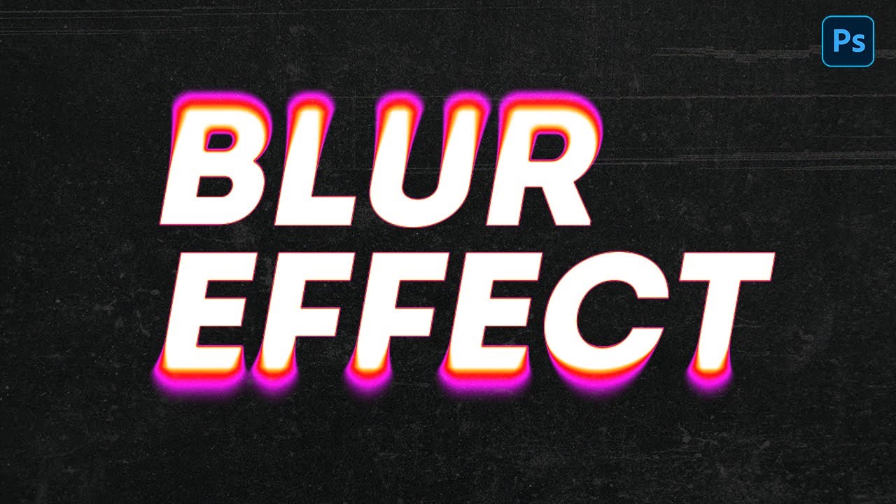 GRADIENT BLUR TEXT EFFECT! Photoshop CC Tutorial in Hindi - YouTube