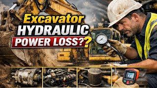 Excavator Hydraulic Power Loss – 5 Real Causes Explained | Field Mechanic Tips