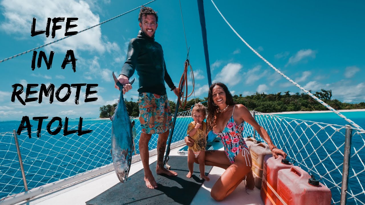 OUR VERY OWN ATOLLl!!! Surviving from the Ocean | CATCH & COOK: Dog tooth Tuna... Ep 281