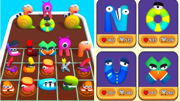 Merge ABC Lore Letter Run, Alphabet Lore, Alphabet Game, (A-Z) Max Level Part 3