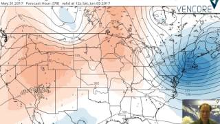 Wednesday 31 May 2017 "Unsettled pattern continues" by Vencore Weather