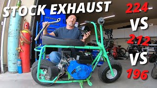 Is a Predator 224 exhaust better than a header pipe?