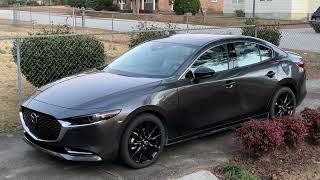 Walkaround 2022 Mazda3  2.5 Turbo AWD Sedan w/Premium Plus Package POV Test Drive
