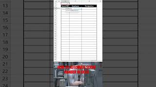 How to automate serial number in excel#excel #exceltips #tipsandtricks #youtubeshorts #viralshorts