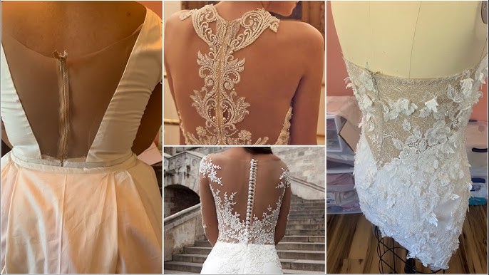 What to Use to Help Fasten Buttons on a Wedding Dress : The Wedding Dress 