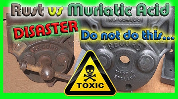 Rust vs Muriatic Acid ***DISASTER*** Do not do this