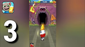 Talking Tom Gold Run - Gameplay Walkthrough Part 3 | Talking Hank (Android, iOS) | Catch The Raccoon