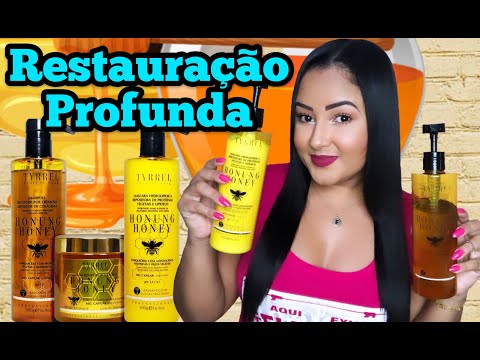 🍯TYRREL HONUNG HONEY SHAMPOO E MÁSCARA HIDROLIPÍDICA MEL CAPILAR.