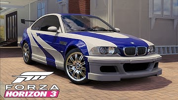 Forza Horizon 3 Car Customization - NEED FOR SPEED MOST WANTED BMW M3