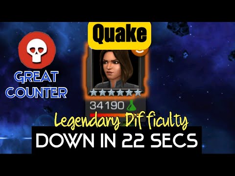 Great Counter | Quake Down in 22 Secs | Prime Sentinel Reprogramming SQ | Legendary Difficulty