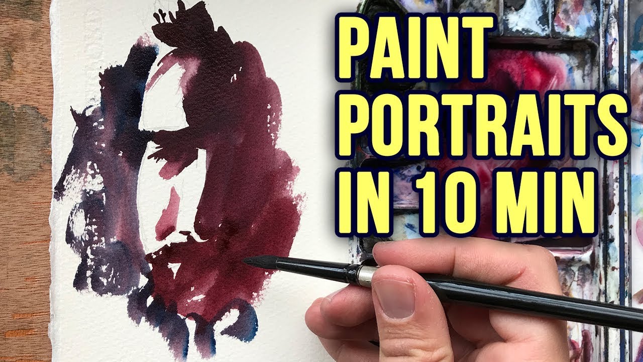 Portrait Painting in Watercolor — Book Hearted