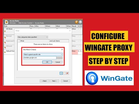 Configure WinGate Proxy Server On Windows Server 2019