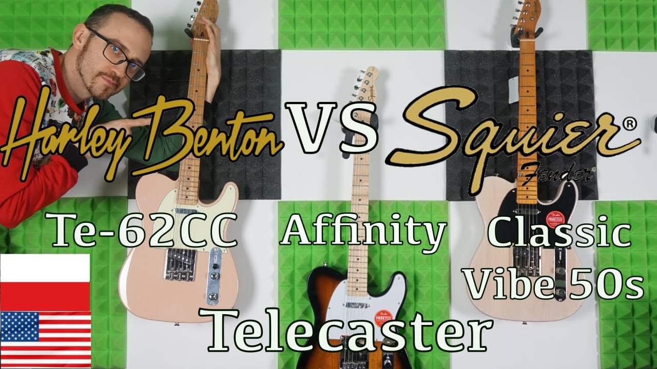 Harley Benton TE62CC Vs. Squier Affinity & Classic Vibe 50s Telecaster