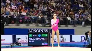 Anna Myzdrikova - Floor Exercise - 2009 World Championships Event Finals