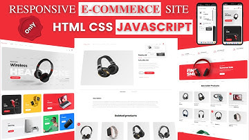 Ecommerce Website Using HTML CSS & JavaScript How To Build 100% Responsive Ecommerce Site #Ecommerce