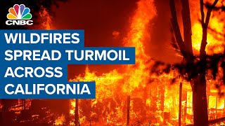 Wildfires sweep across California, destroying thousands of acres and forcing evacuations
