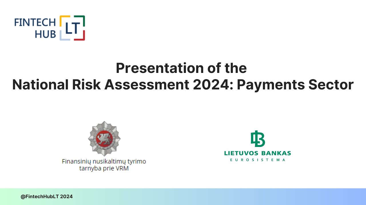 Presentation of the National Risk Assessment 2024: Payments Sector ...
