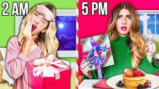 24 HOUR CHRiSTMAS GiFT EXCHANGE!! 24 PRESENTS FOR 24 PEOPLE! Can We Do It? 🎁⏳🎄