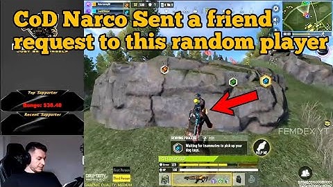 CoD Narco Sent a Friend request to this Random Player CoD Narco Liked this random player COD Mobile